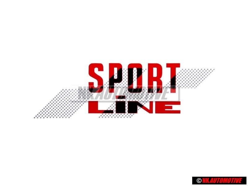 VW Original Rotulo Autoadhesivo Rojo/Negro - 155853901D BYQ