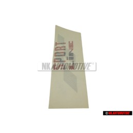 VW Original Rotulo Autoadhesivo Rojo/Negro - 155853901D BYQ