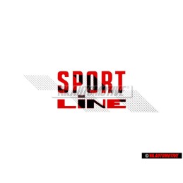 VW Original Rotulo Autoadhesivo Rojo/Negro - 155853902C BYQ