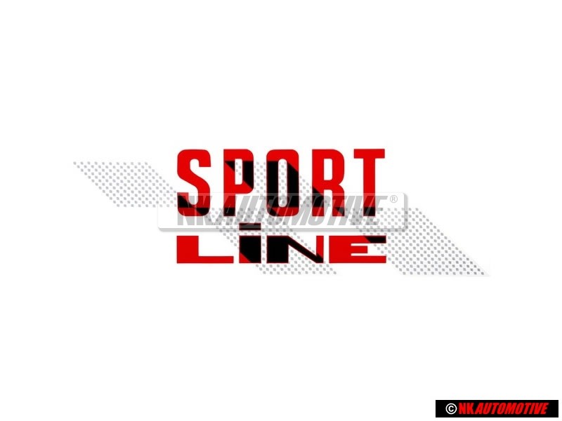 VW Original Rotulo Autoadhesivo Rojo/Negro - 155853902C BYQ