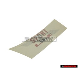 VW Original Rotulo Autoadhesivo Rojo/Negro - 155853902C BYQ