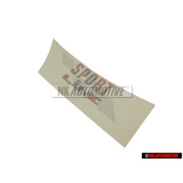 VW Original Rotulo Autoadhesivo Rojo/Negro - 155853902C BYQ