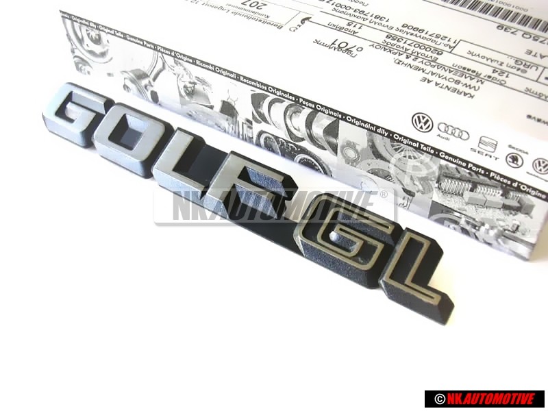 VW Original GOLF GL Trasero Rotulo Insignia Emblema - 191853687B GX2