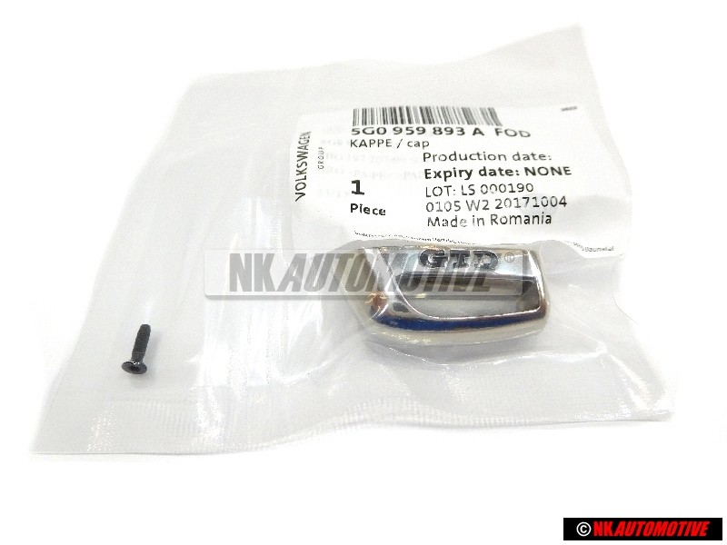 VW Original Capuchon Negro/Cromo - 5G0959893A FOD