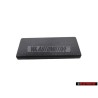 VW Original Cubierta Negro Satinado - 701857234A 01C