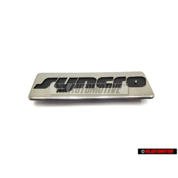 VW Original SYNCRO Lado Rotulo Insignia Emblema Negro Cromo - 191853714A GX2