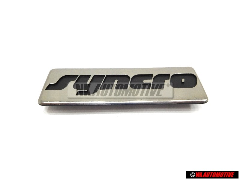 VW Original SYNCRO Lado Rotulo Insignia Emblema Negro Cromo - 191853714A GX2