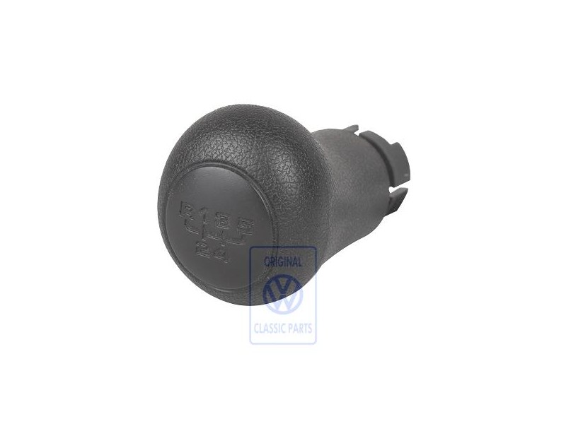 VW Original Pomo Palanca Cambio Negro Satinado - 1H0711141H 01C