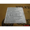VW Original Adhesivo -Advertencia- Instrucciones De Seguridad - 1T0010342P