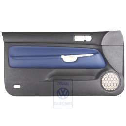 VW Original Panel De Puerta Cuero Negro/Orbitblue - 1J3867011CGGEC
