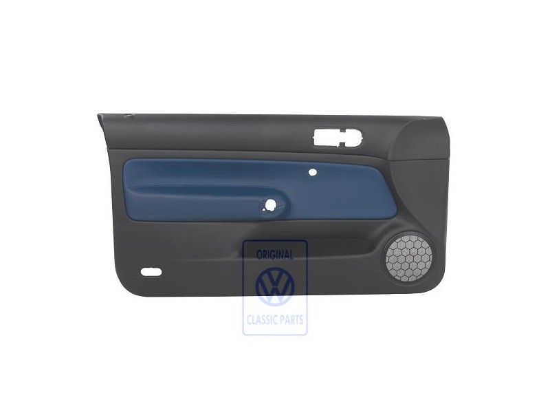 VW Original Panel De Puerta (Cuero) Negro/Jazzblue - 1J3867011DNHSE