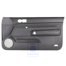 VW Original Panel De Puerta Cuero Negro/Negro - 1J3867012CNGEN
