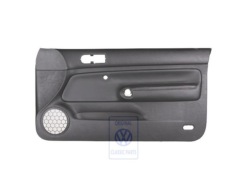VW Original Panel De Puerta Cuero Negro/Negro - 1J3867012CNGEN