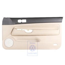 VW Original Panel De Puerta Cuero Negro/Beige Claro - 1J3867012CPFWZ