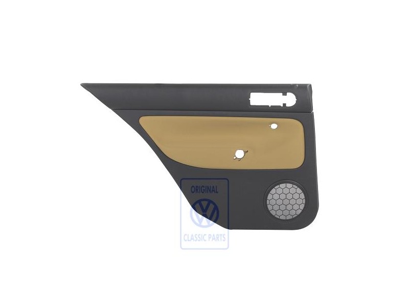 VW Original Panel De Puerta (Cuero) Negro/Jazzblue - 1J3867012EDHSE