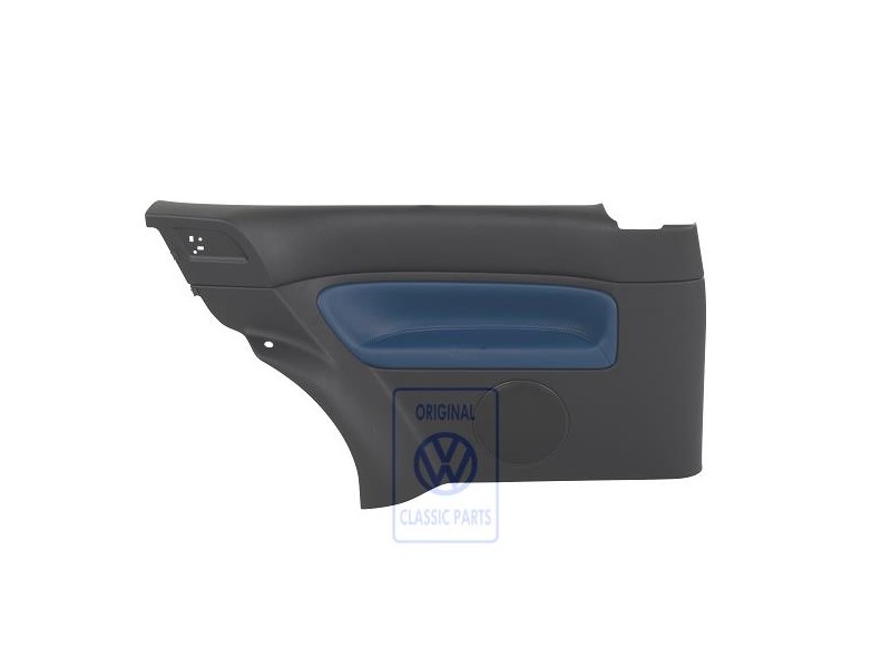 VW Original Revestimiento Lateral (Cuero) Negro/Jazzblue - 1J3867043CBHSE