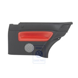 VW Original Revestimiento Lateral (Cuero) Negro/Naranja Tropic - 1J3867044AQGEB