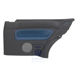 VW Original Revestimiento Lateral (Cuero) Negro/Orbitblue - 1J3867044AQGEC