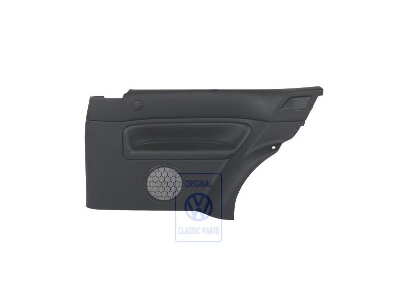 VW Original Revestimiento Lateral (Cuero) Negro/Negro - 1J3867044AQGEN