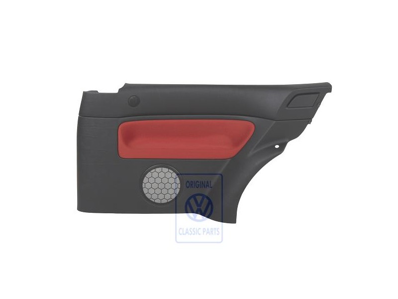 VW Original Revestimiento Lateral (Tela) Negro/Naranja Tropic - 1J3867044CGGHF