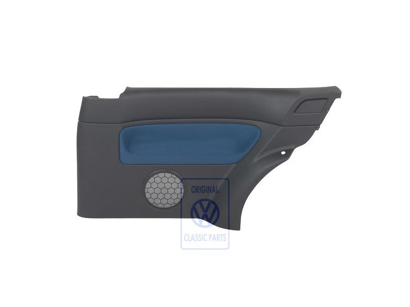 VW Original Revestimiento Lateral (Tela) Negro/Azul - 1J3867044CGHYX