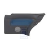 VW Original Revestimiento Lateral (Tela) Negro/Azul - 1J3867044CGHYX