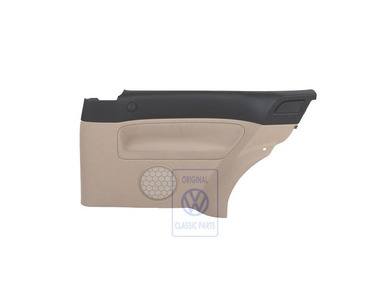 VW Original Revestimiento Lateral (Tela) Negro/Beige Claro - 1J3867044CJFWW