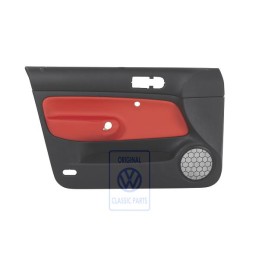 VW Original Panel De Puerta (Cuero) Negro/Naranja Tropic - 1J4867011FEGEB