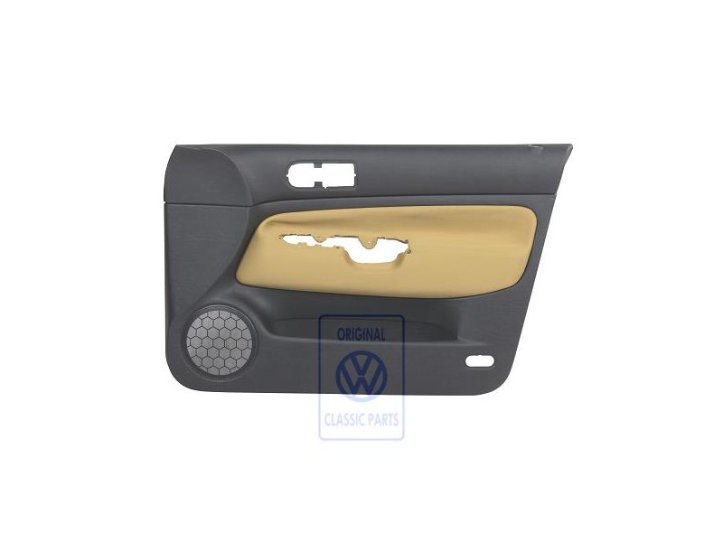 VW Original Revestimiento Puerta (Tela) Negro/Amarillo - 1J4867012CKGRE