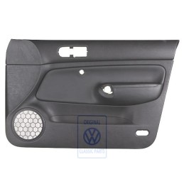 VW Original Panel De Puerta Cuero Negro/Negro - 1J4867012DCGEN