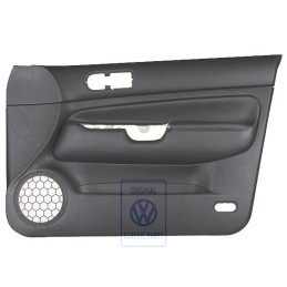 VW Original Panel De Puerta (Cuero) Negro/Negro - 1J4867012DDGEN