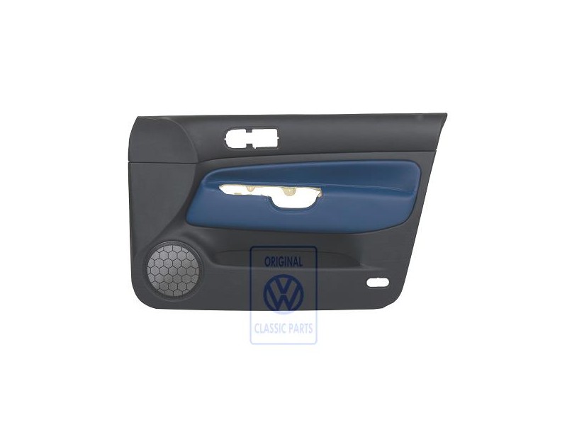 VW Original Panel De Puerta (Cuero) Negro/Jazzblue - 1J4867012ELHSE