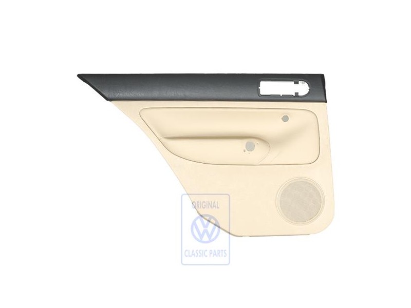 VW Original Panel De Puerta (Cuero) Negro/Beige Claro - 1J6867211ATFWZ