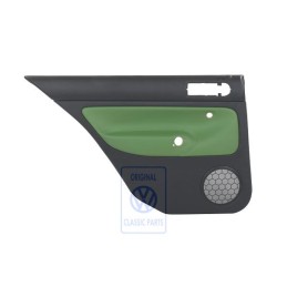 VW Original Panel De Puerta (Cuero) Negro/Verde Cosmic - 1J6867211ATGED