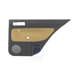 VW Original Revestimiento Puerta (Tela) Negro/Amarillo - 1J6867212ADGRE