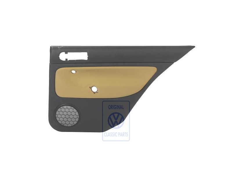 VW Original Revestimiento Puerta (Tela) Negro/Amarillo - 1J6867212ADGRE