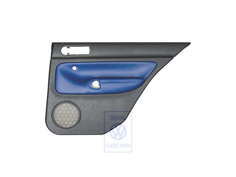 VW Original Panel De Puerta (Cuero) Negro/Orbitblue - 1J6867212AHGEC