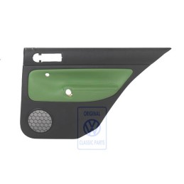 VW Original Panel De Puerta (Cuero) Negro/Verde Cosmic - 1J6867212AHGED