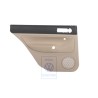 VW Original Panel De Puerta (Cuero) Negro/Beige Claro - 1J9867211AAFWZ