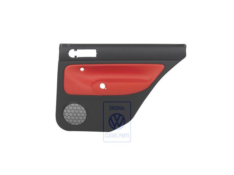VW Original Panel De Puerta (Cuero) Negro/Naranja Tropic - 1J9867212ALGEB