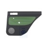 VW Original Panel De Puerta (Cuero) Negro/Verde Cosmic - 1J9867212ALGED