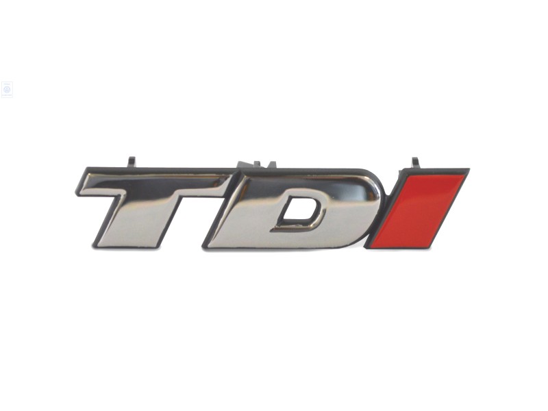 VW Original Rotulo Cromado/Cromado/Rojo - 7D0853679C EQW