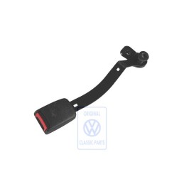 VW Original Cierre De Cinturon Negro Satinado/Rojo Fuego - 1J3858471B FCN