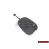 VW Original Cubierta Para Argolla Remolque Negro Satinado - 7L6807450A 9B9