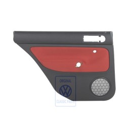 VW Original Revestimiento Puerta (Tela) Negro/Naranja Tropic - 1J9867211Q GHF