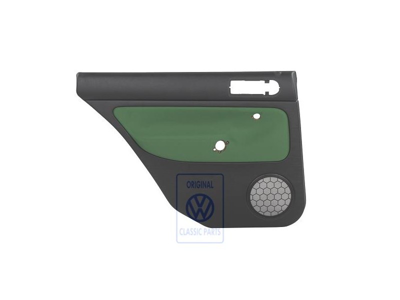 VW Original Revestimiento Puerta (Tela) Negro/Verde Cosmic - 1J9867211Q GHG
