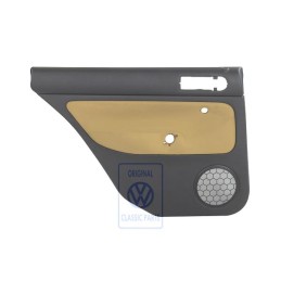 VW Original Revestimiento Puerta (Tela) Negro/Amarillo - 1J9867211Q GRE