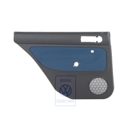VW Original Revestimiento Puerta (Tela) Negro/Azul - 1J9867211Q HYX