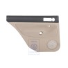 VW Original Revestimiento Puerta (Tela) Negro/Beige Claro - 1J9867211S FWW