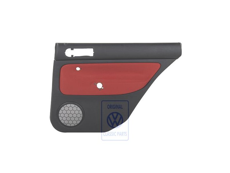 VW Original Revestimiento Puerta (Tela) Negro/Naranja Tropic - 1J9867212Q GHF